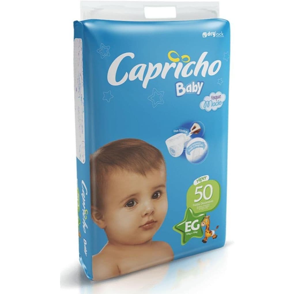 Fralda Descartável Capricho Baby Promoção Pacotão Tamanho XG/50