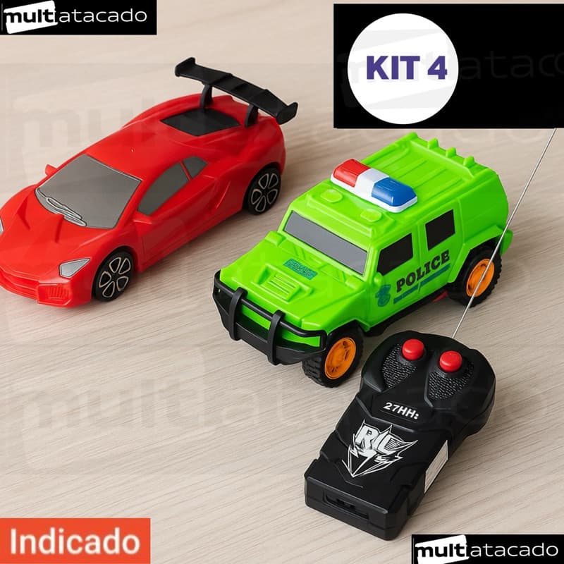Carrinho de Controle Remoto Esportivo Competição Ferrari Lamborghini Bugati , polícia, Carrinho de Controle Remoto