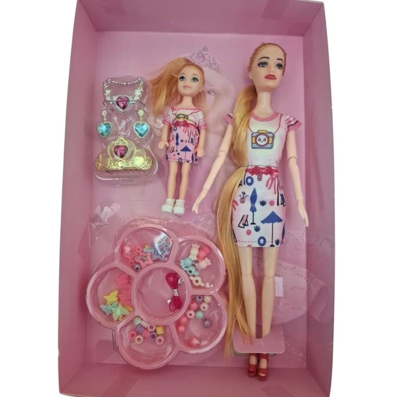 boneca articulada mãe e filha envio no mesmo dia