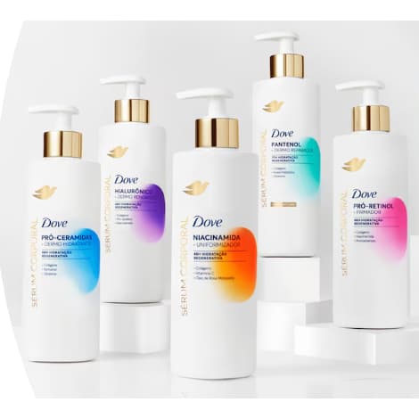 Dove Sérum Hidratante Corporal Niacinamida Uniformizador Pró-Retinol Firmador Hialurônico Dermo Renovador Pró-Ceramidas