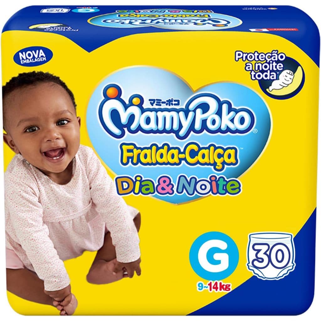 Fralda Descartável Calça Mamypoko Dia e Noite G com 30 Unidades