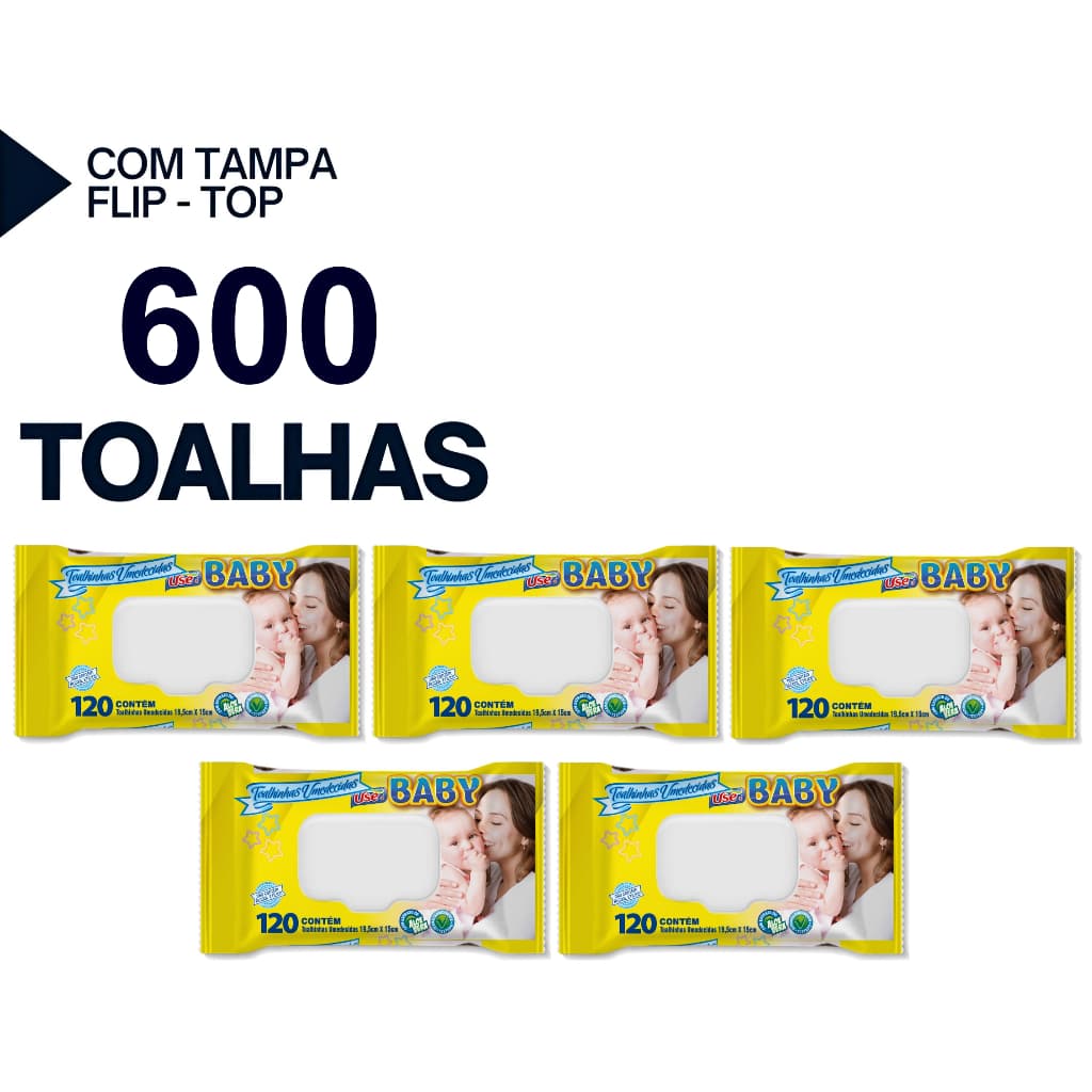 Kit 600 Toalhinhas Umedecidas Use It Premium Lenços Umedecidos Revenda Barato