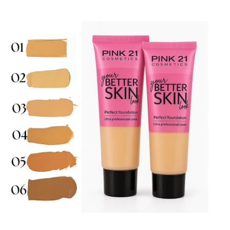 BASE LÍQUIDA BETTER SKIN - PINK 21 COSMETICOS