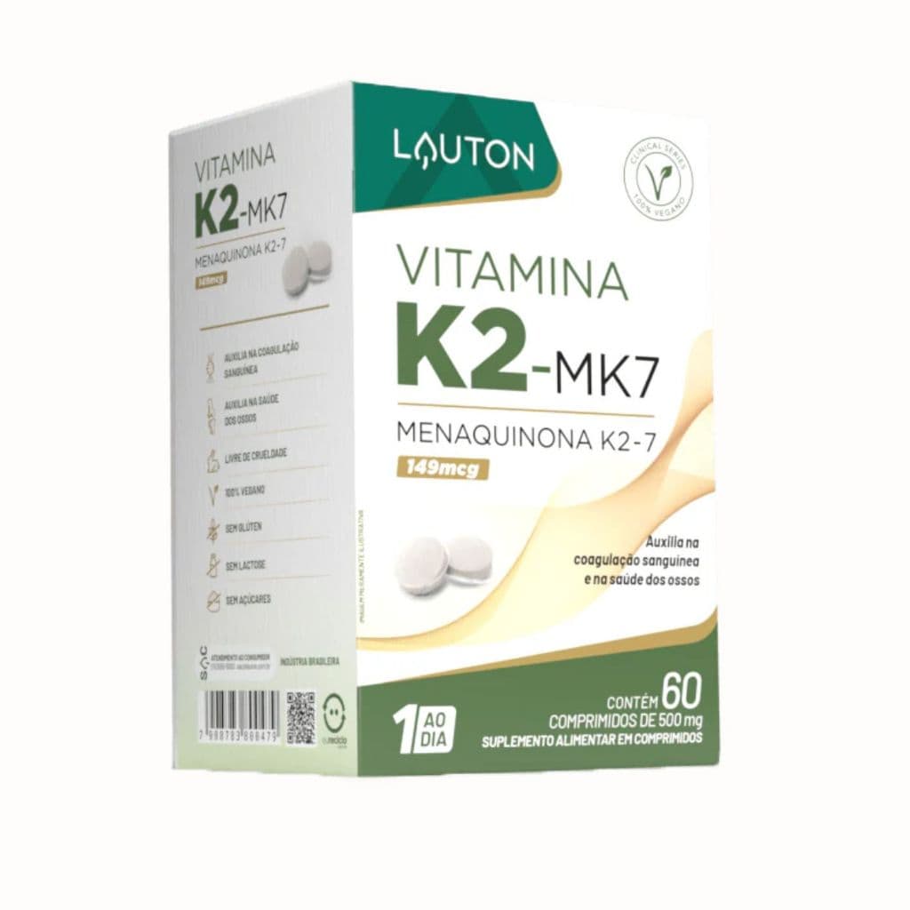Vitamina K2 (MK-7) - 149mcg - 60 comprimidos Lauton
