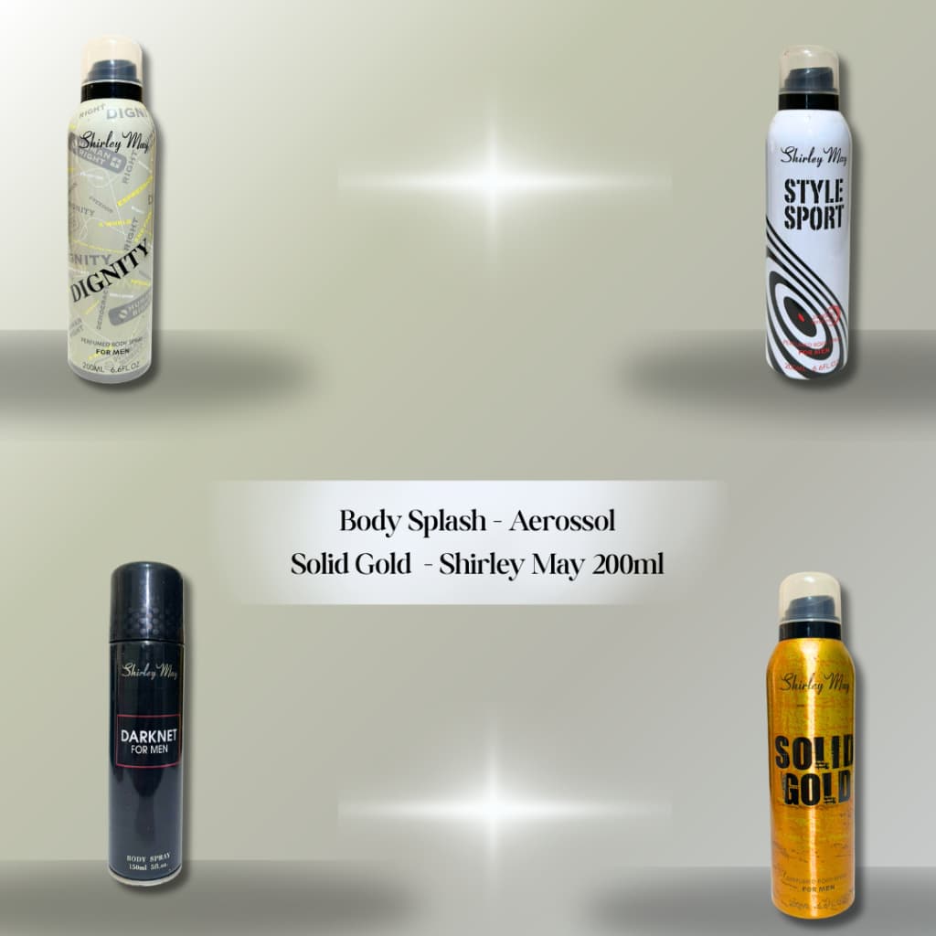 Fragrâncias Masculino Importado, Fragrâncias MARCA SHIRLEY MAY/Body Splash  Importado - 200/150ML