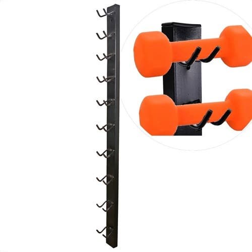 KIT 2 Suporte De Parede Para 5 Pares De 10 Halteres De Peso Academia Residencial Fitness Profissional