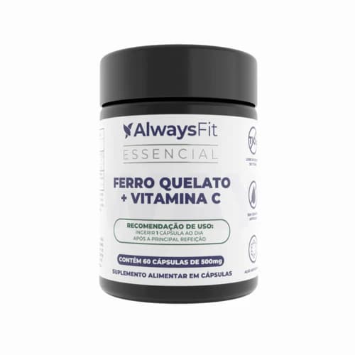 Ferro Quelato 35mg + Vitamina C 135mg - 60 Cápsulas - 1 Unidade