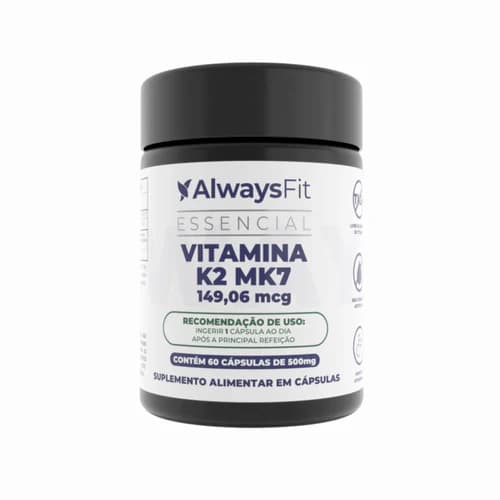 Vitamina K2 MK-7 - 149mcg - 60 Cápsulas - 1 Unidade