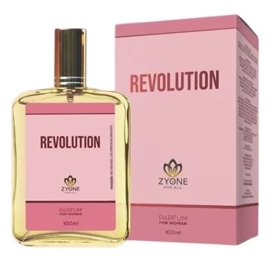 Perfume Revolution Feminino Zyone 28ml - 100ml  Essência Importada Parfum, Hidratante 120g
