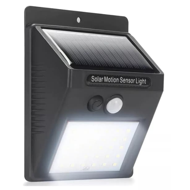 Luminária Solar LED com Sensor de Movimento 32 LEDs/Proteção IP65
