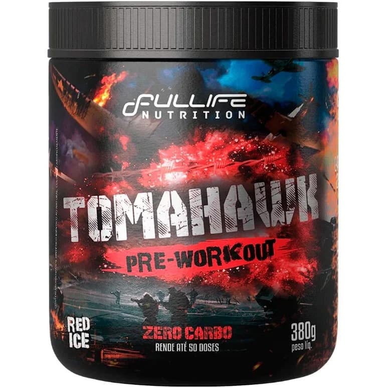 Tomahawk Pré-Treino - 380g - Fullife Nutrition (Zero Carboidrato Auxilia no Desempenho Físico)