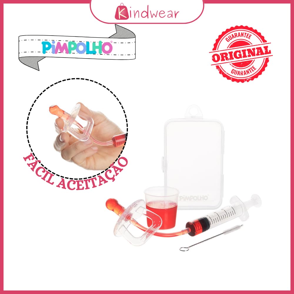 Dosador de Remédio para Bebê Dosador de Medicamentos Bebê Com Chupeta Chupeta Para Remédio Bebê 10ml Pimpolho