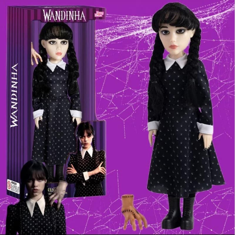 Boneca wandinha  Addams Original Articulado + Mãozinha