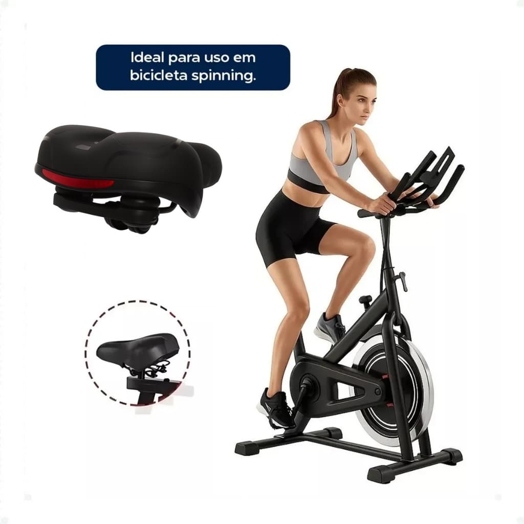 Selim Ergométrico Robust Spinning Premium Confortável Ajustável Antiderrapante Bike Mtb Speed Acessórios Ciclismo Macio
