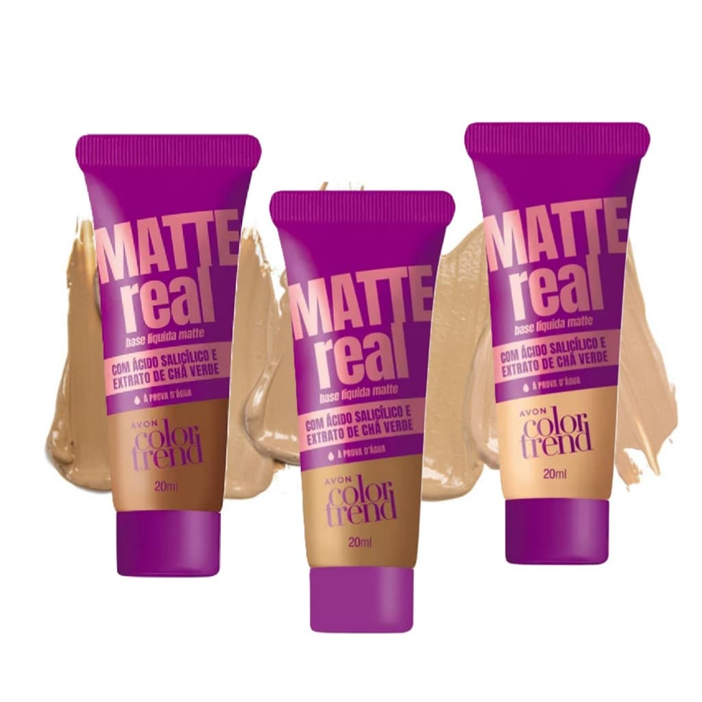 Base Líquida Avon Color Trend Matte Real Cores