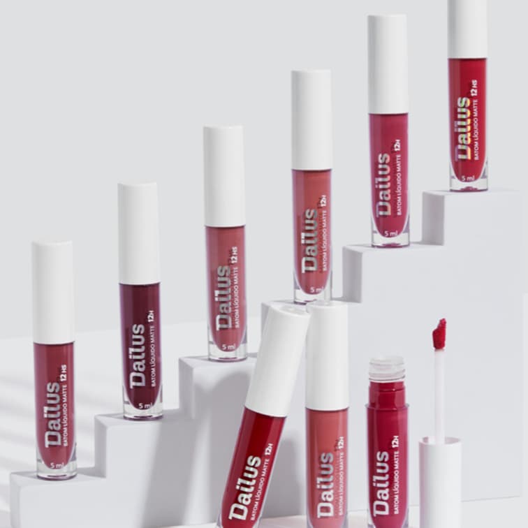 Batom Liquido Dailus Matte Longa Duração 12hs Alta Pigmentação