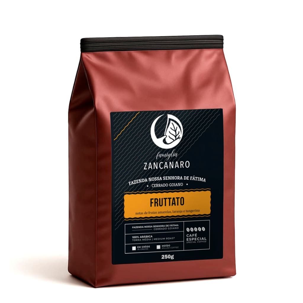 Café  Zancanaro Em Grãos 250g - Frutatto -Catuaí Vermelho 64