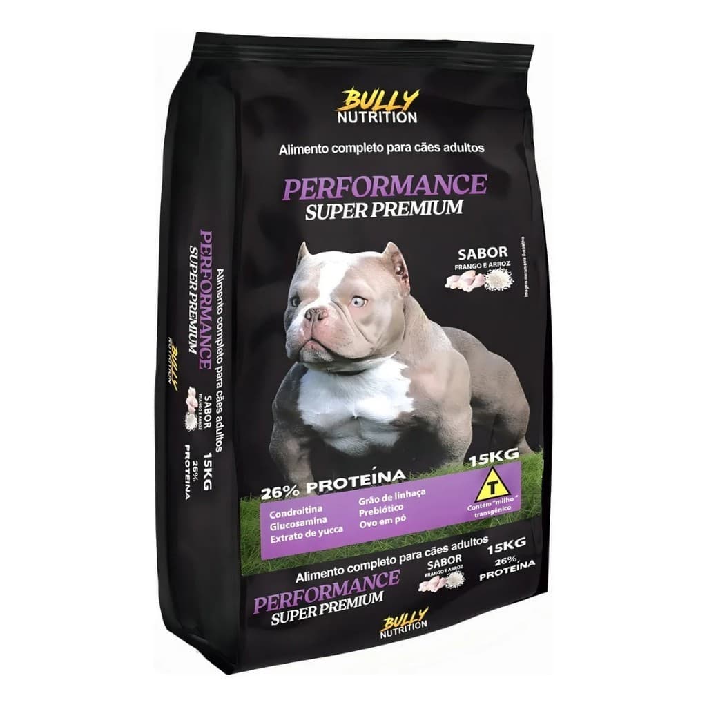 Ração Para Cachorros Premium 15kg Performance Bully Butrition Adulto Todas as Raças