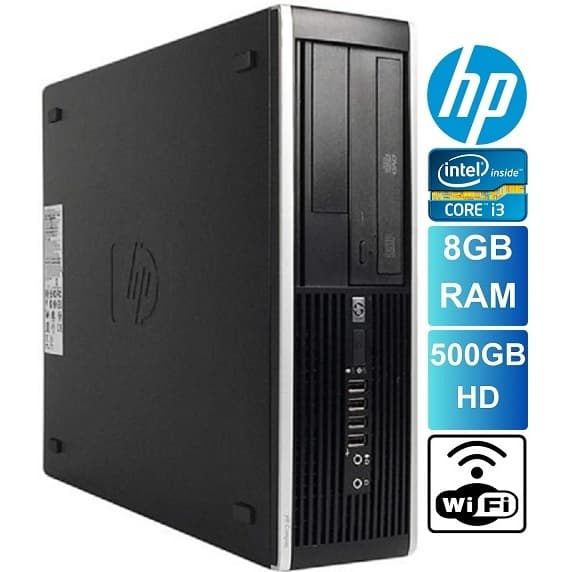 Computador HP Compaq 6200 Core i3 8gb ram 500gb hd Wifi Garantia 3 Meses NF Trabalho Estudo Promoção