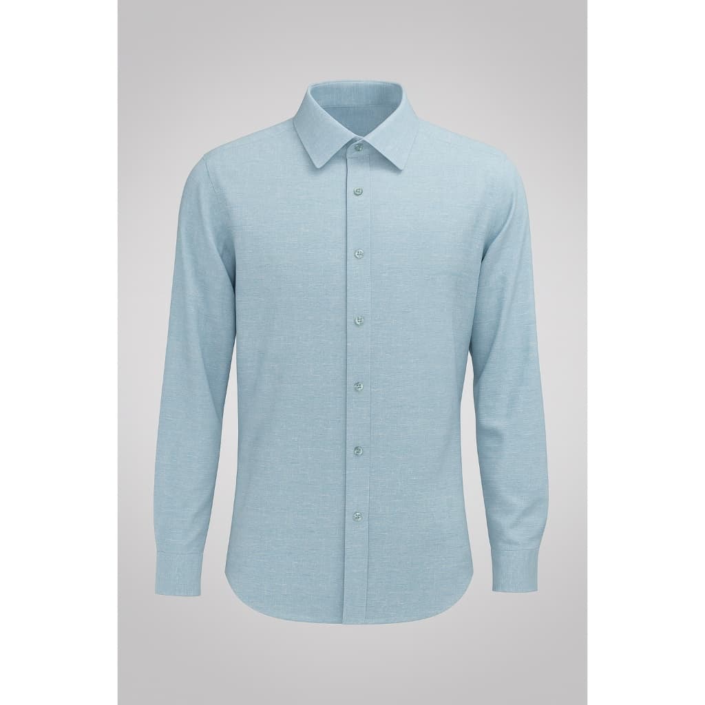 Camiseta De Botão Social Slim Masculina Confortavel Manga Longa