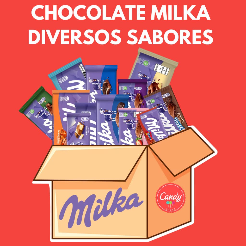 Barra De Chocolate Milka Importado Diversos Sabores