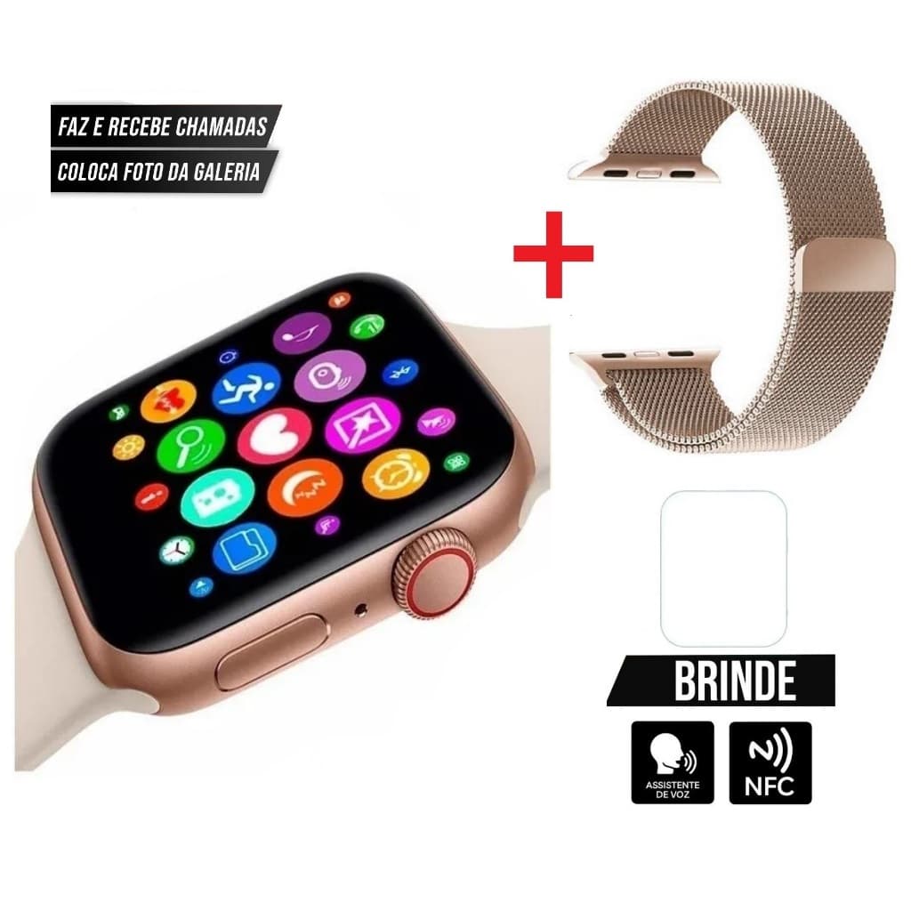 Relogio Digital Smartwatch S11 PRO 2.0 Bluetooth com Chamada Músic Player Troca Pulseira Notificação