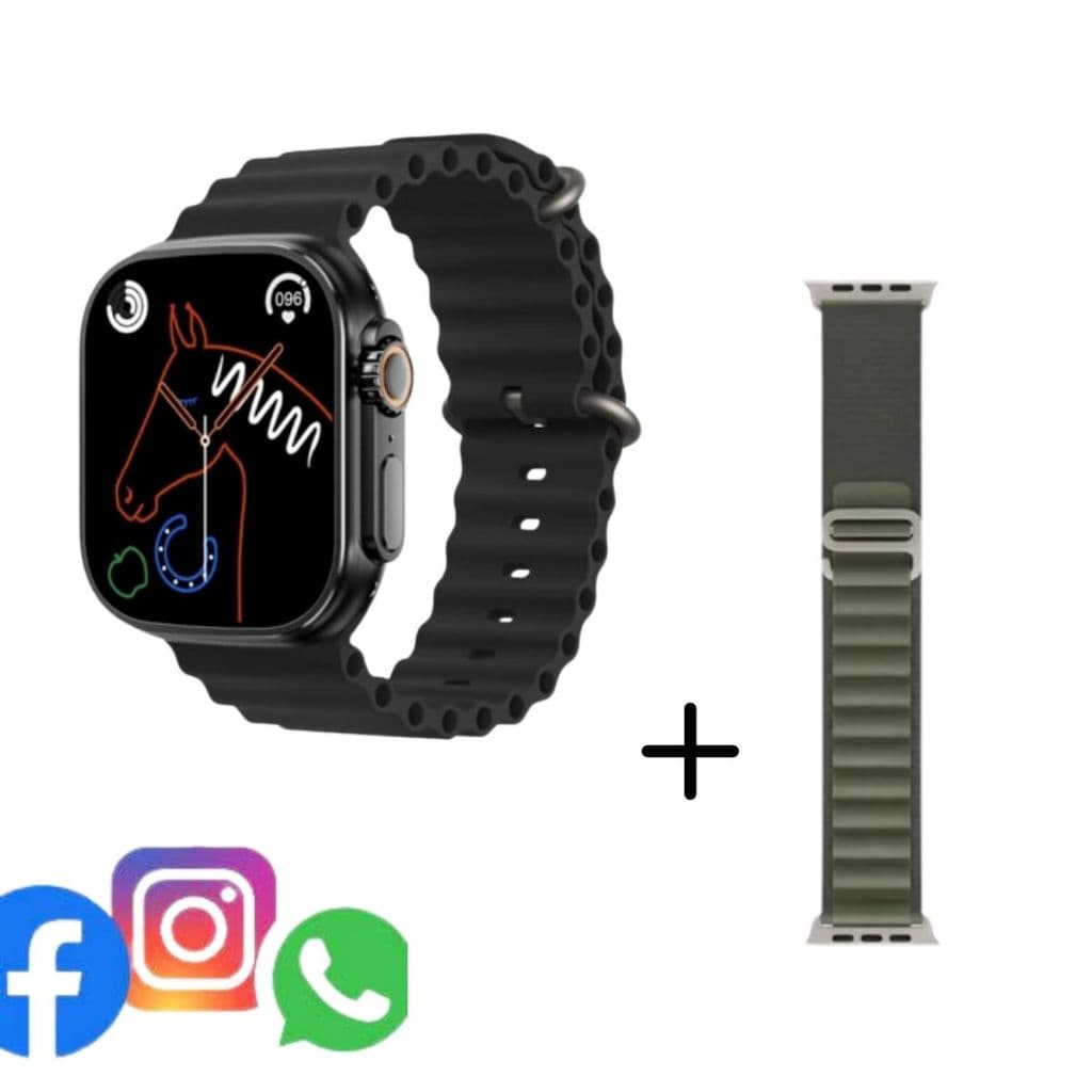 Smartwatch Inteligente U11S Serie 11 Relógio Bluetooth Troca Foto Conta Passos Monitora Sono