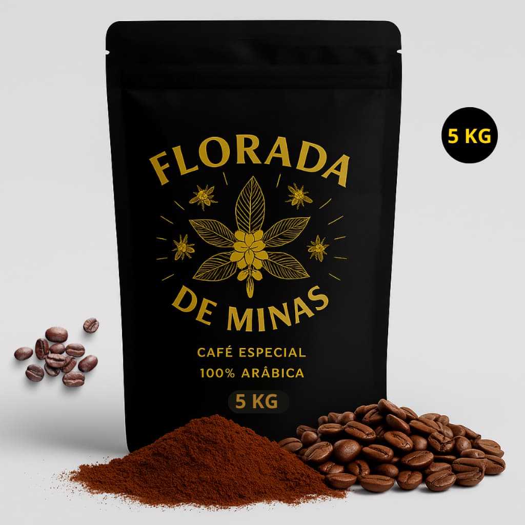 Café Especial em Grãos ou Moído 5kg Torrado - 100% Arábica | Arara e Mundo Novo