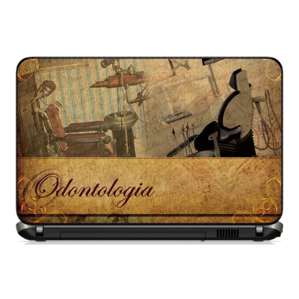 Skin para notebook-adesivo para capa de notebook-arte personalizada-odontologia-dentista