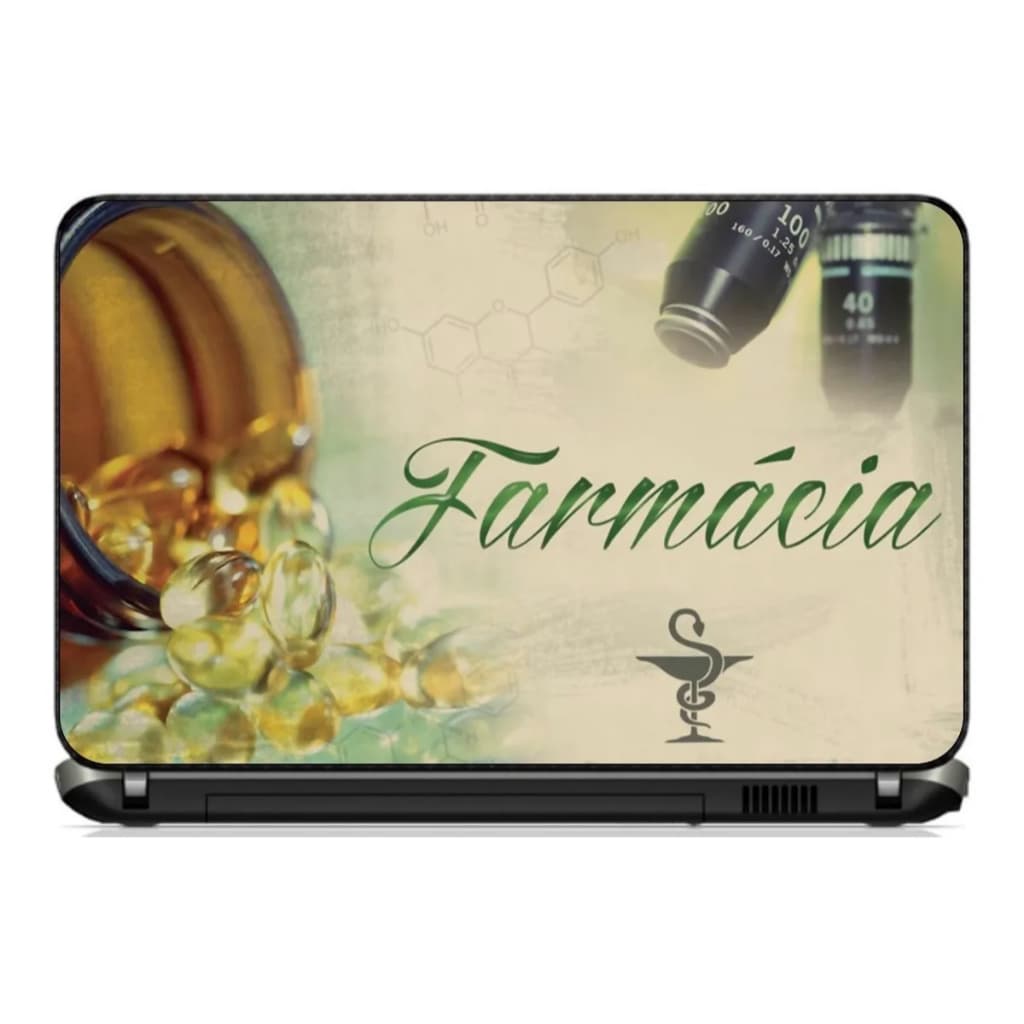 Skin para notebook-adesivo para capa de notebook-profissões-farmácia-farmacêutico