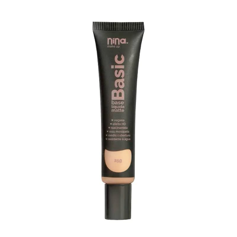 BASE LíQUIDA BASIC COR 02 - NINA MAKEUP