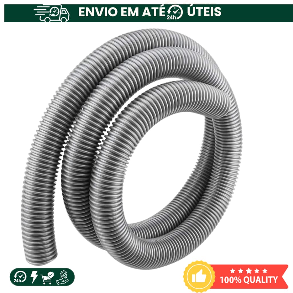 Mangueira Flexível Cinza 2m 32mm p/ Aspirador IPC