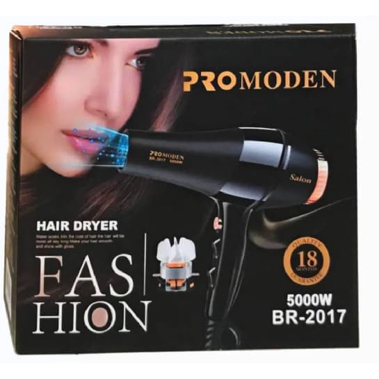 Secador De Cabelo Profissional 5000w Promoden 110v Hair Dryer 3 Temperaturas