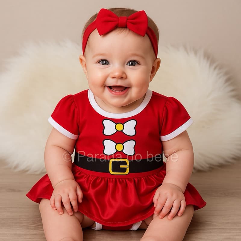 Body de natal para Bebe Menina Roupa de natal para bebê Body de Natal Roupa de bebê de Natal