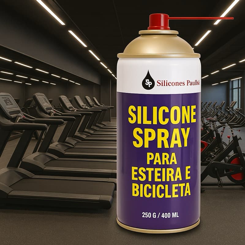 Silicone para esteira ergométrica bicicleta spinning e rondanas spray de silicone 400 ml academia
