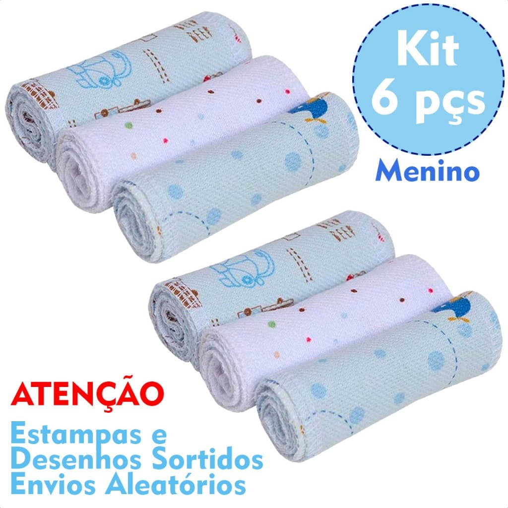 Kit 6 Faixa de Umbigo Para Recém Nascido Umbilical Sortidos Enxoval de Bebê