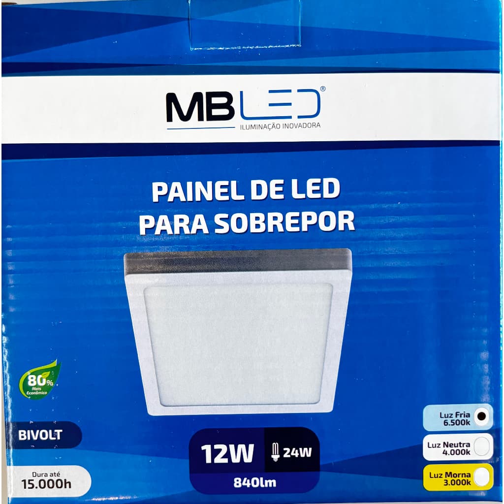 MB LED + Painel LED + Plafon LED + Luminaria Sobrepor