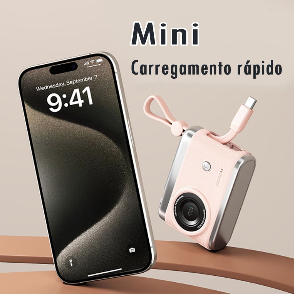 Carregador Portátil Ultrafino Com Display, 22,5w Magsafe Para Carregamento Rápido 10000 Mah Battery Pack