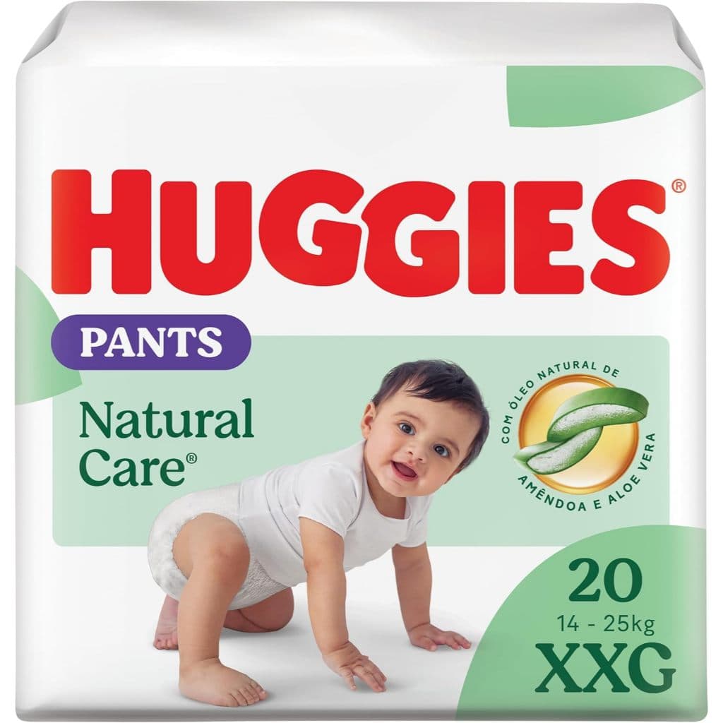 Fralda Infantil Huggies Natural Care Roupinha XXG Com 20 Unidades