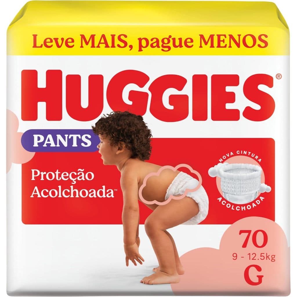 Fralda Infantil Huggies Supreme Care Roupinha G Com 70 Unidades