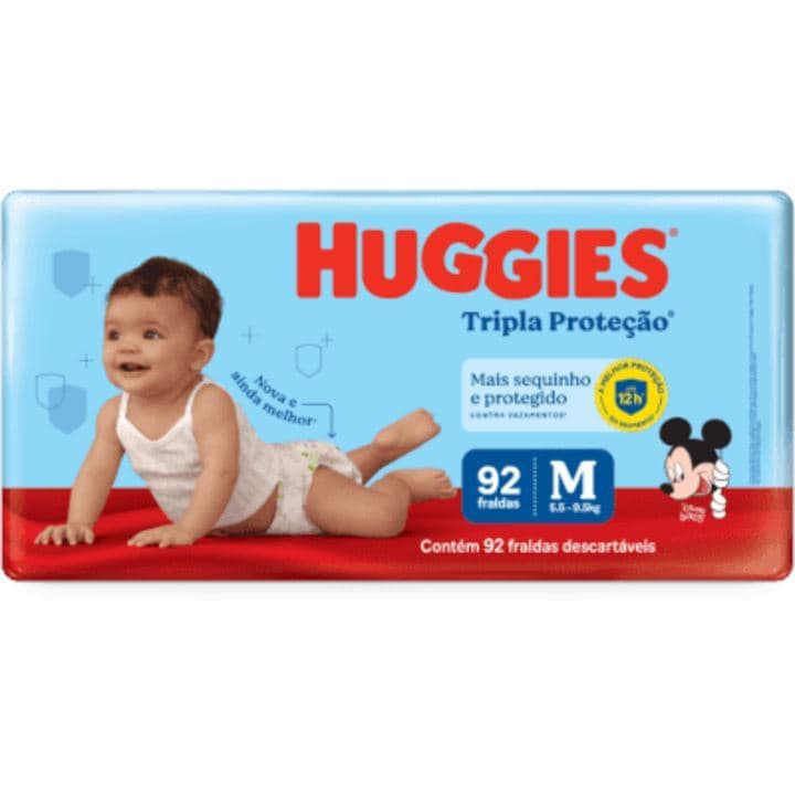 Fralda Huggies Tripla Protecao Hiper (tamanho A Escolher)