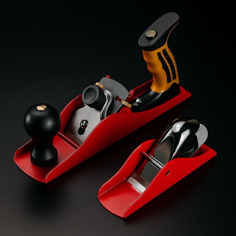 Kit Jogo De Plaina Manual 2 Peças Para Madeira Profissional
