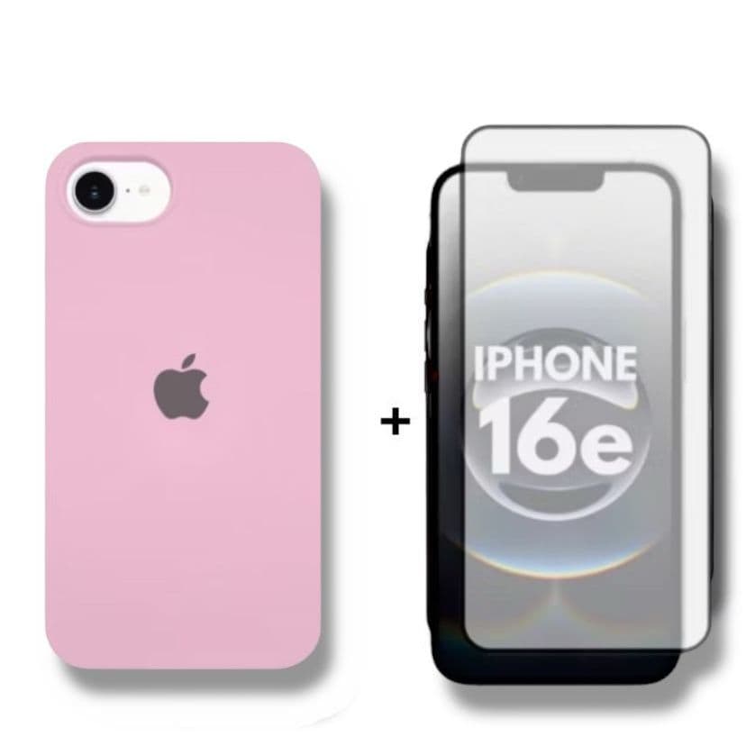 Kit Capa Capinha iPhone 16e + Película Vidro 3D