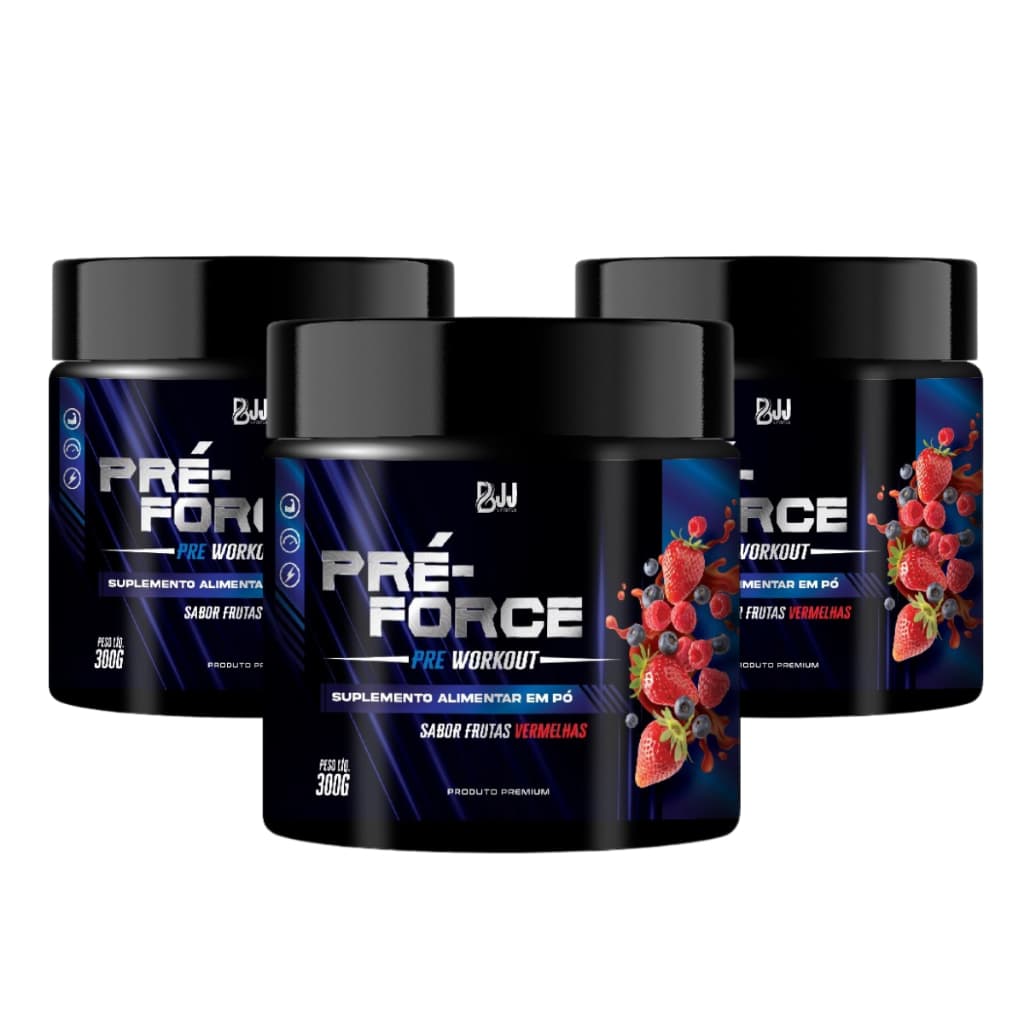 Pré-Force Bjj Nutrition 300g - Pré Treino