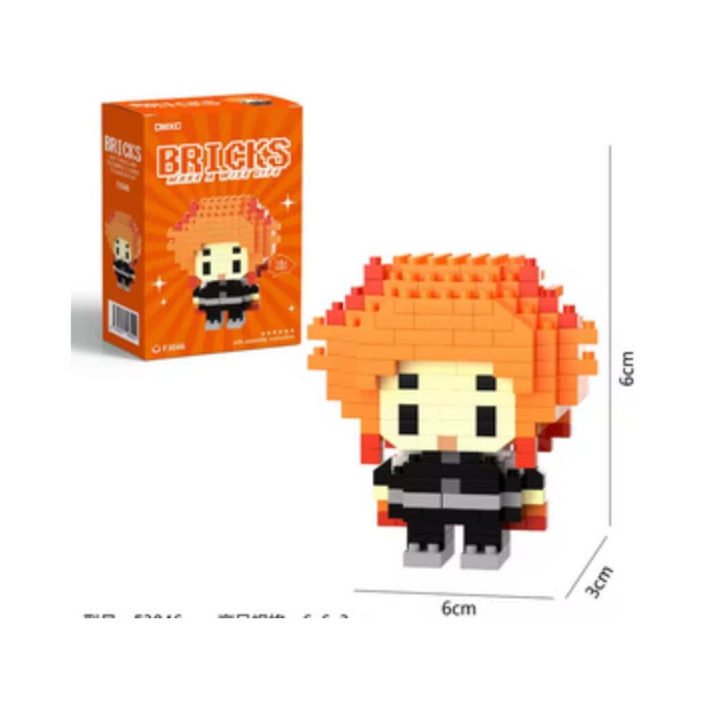 Blocos de Montar Rengoku | Kit Compatível com Lego | Demon Slayer Kimetsu no Yaiba