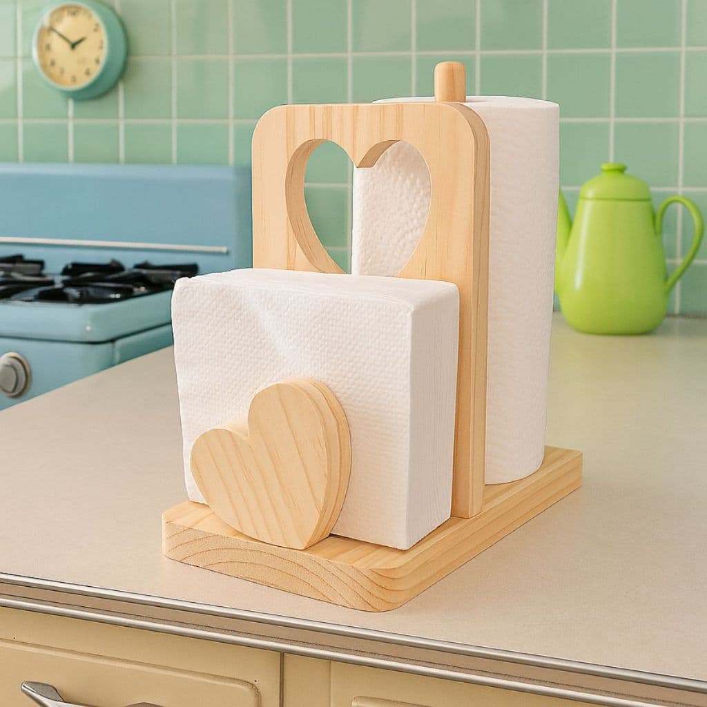 Porta papel toalha multiuso  Porta Guardanapo utensilios Cozinha Espaço Gourmet mesa posta