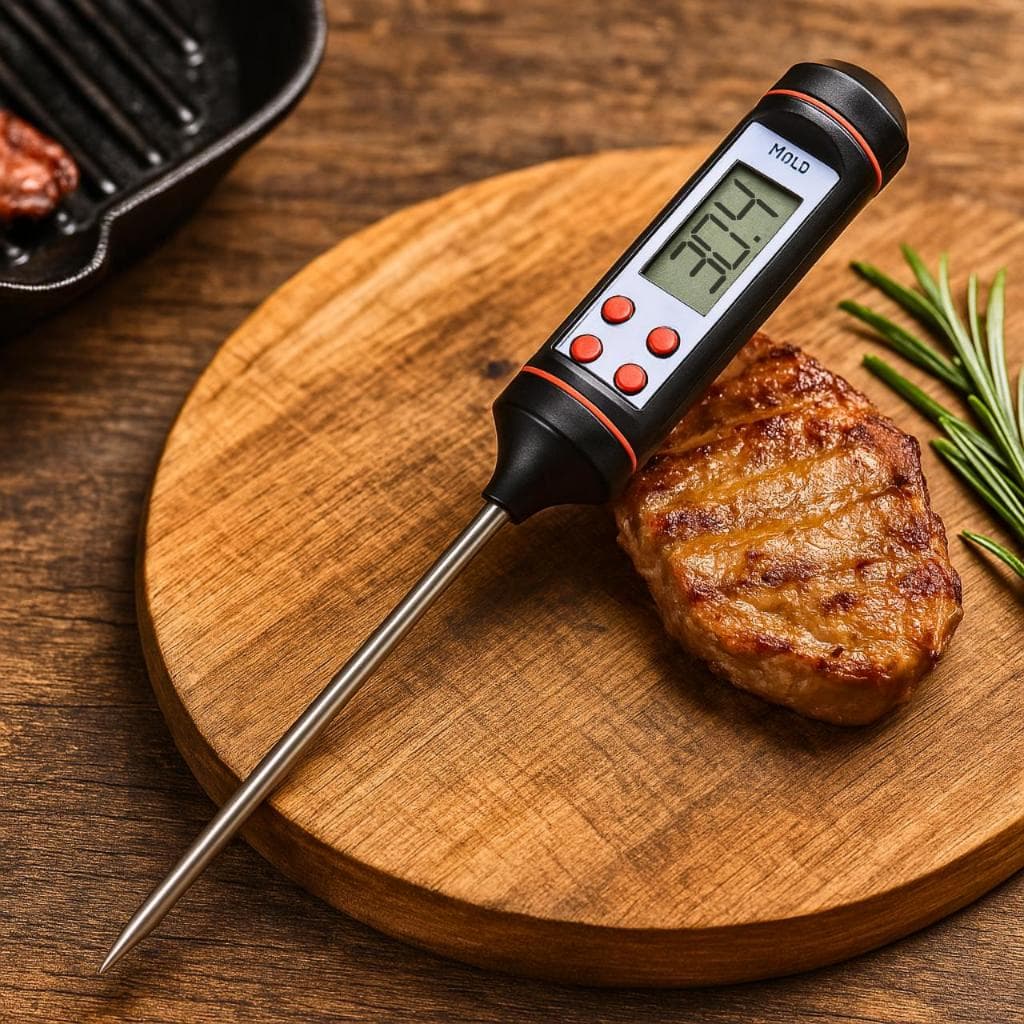 Termômetro Culinário de Cozinha Para Churrasco Alimentos Bebidas Digital Medidor de Temperatura