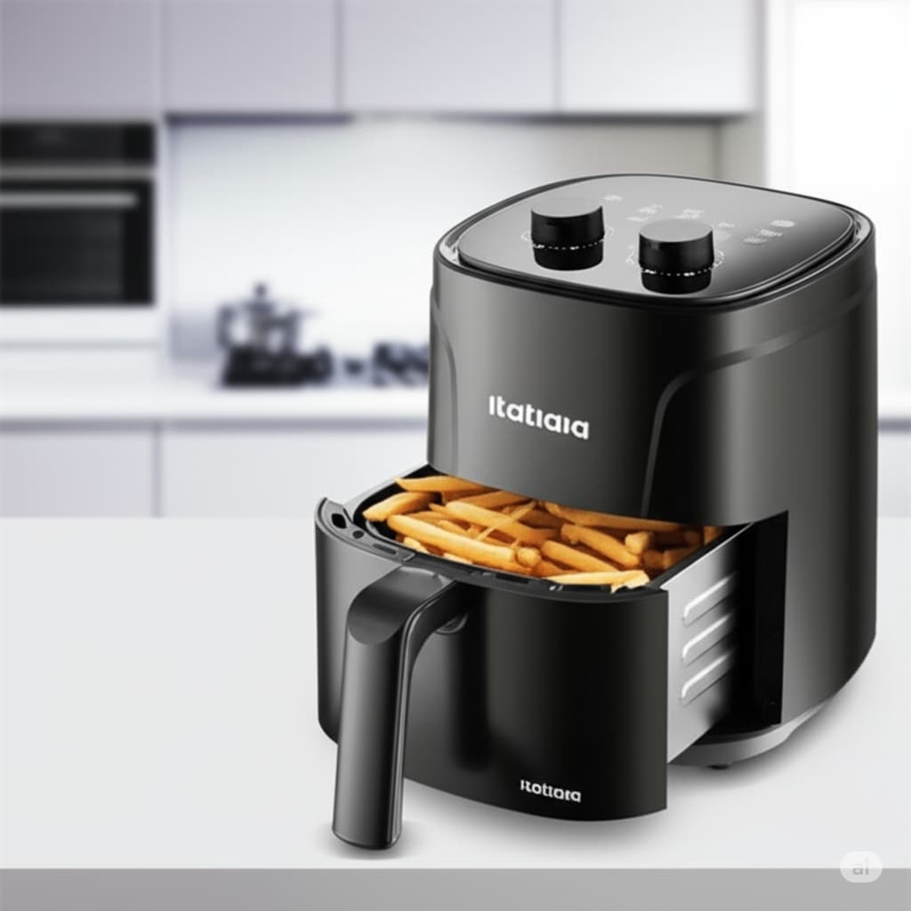 Itatiaia Air Fryer 4L Fritadeira a Ar elétrica 127v Preto Outside Sem Oleo