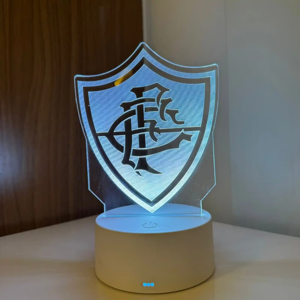 Luminária LED 3D Em Acrílico Abajur Presente Criativo - Luminária LED - Fluminense