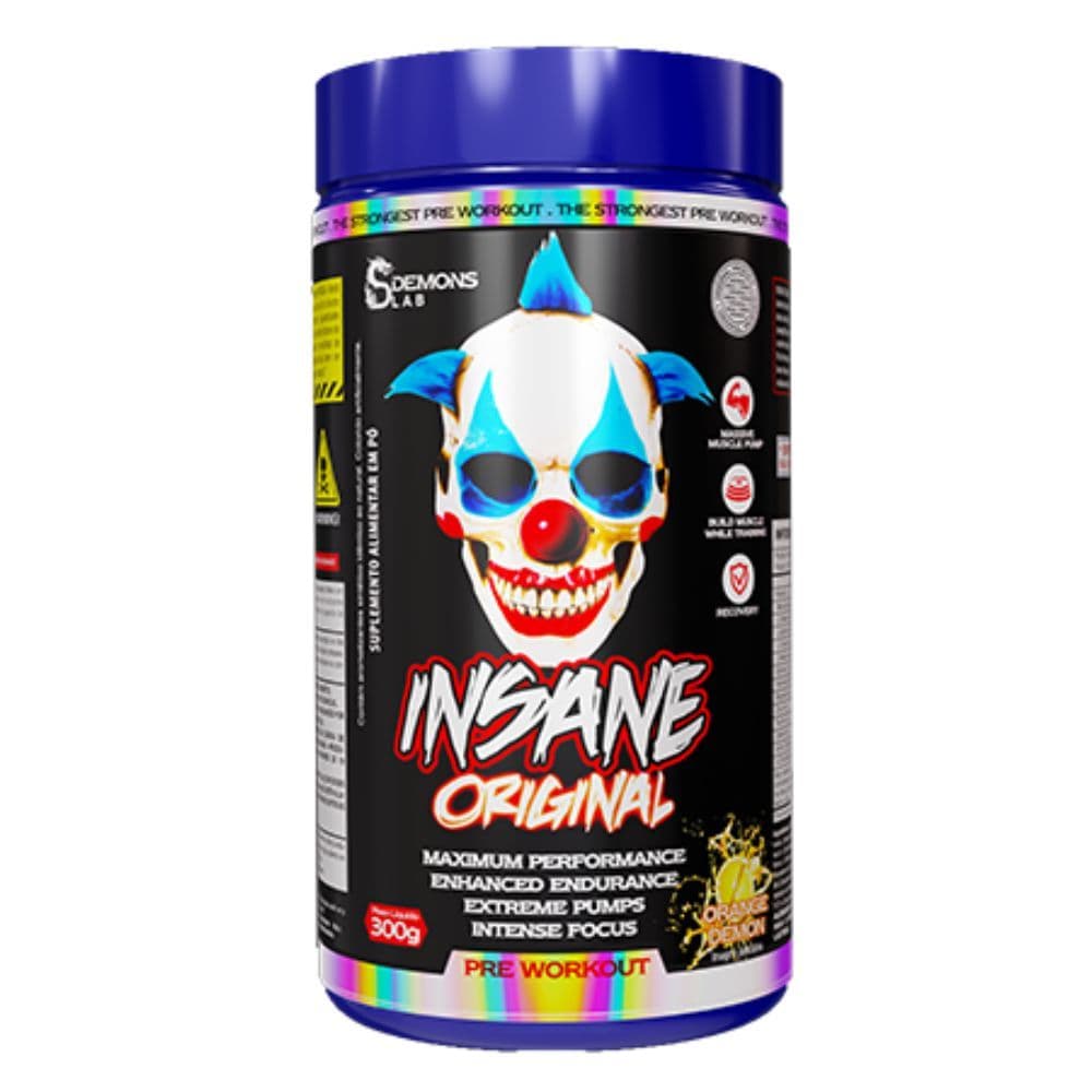 Pre Treino Insane Original Orange 300g - Demons Lab